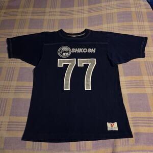 Vintage 70s Oshkosh Air Show 1977 Champion Blue Bar EAA Silver Numbered DS Fly